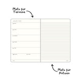 Wochenkalender 2026 A5 Hardcover | Marine