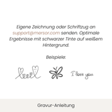 Ketten-Anhänger mit Gravur 925 Silber | Zeichnung