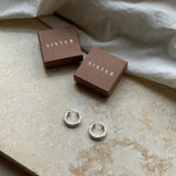 Chunky Hoop Earrings | Silver