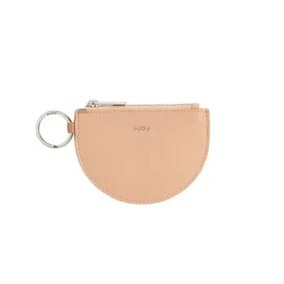 Cosmetic Bag Grained Leather | Dark Red & Gold