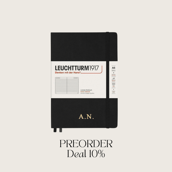 Notizbuch A5 Hardcover | Schwarz – Vorbestellung