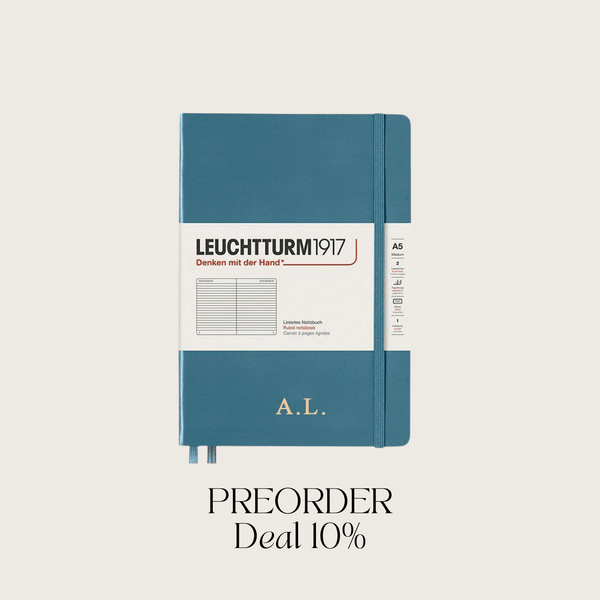 Notizbuch A5 Hardcover | Stone Blue – Vorbestellung