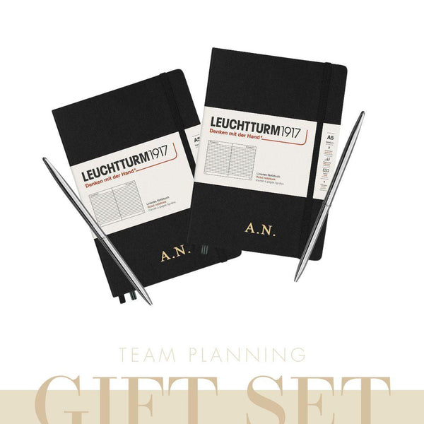 Gift Set Notebooks Team Planning | Black