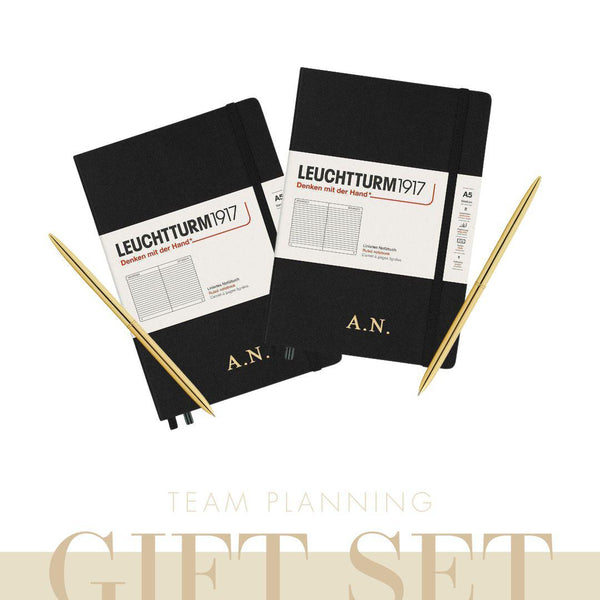 Gift Set Notebooks Team Planning | Black