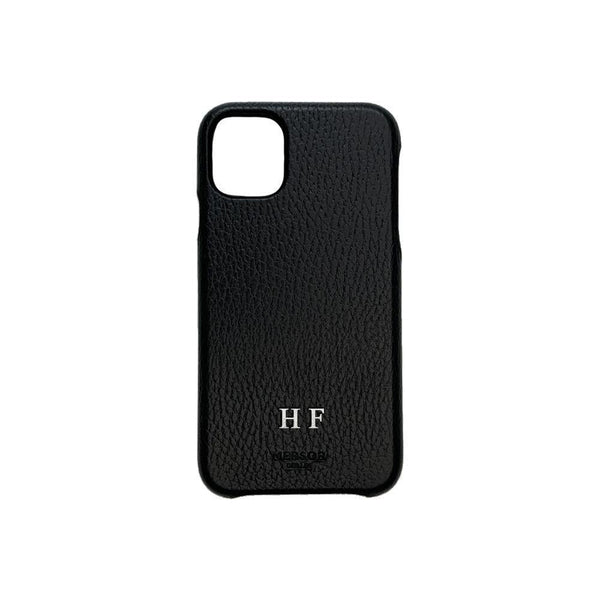 iPhone 12 / 12 Pro Case Grainy Leather | Black