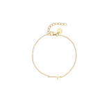 Armband mit Kreuzanhänger Gold von NOELANI