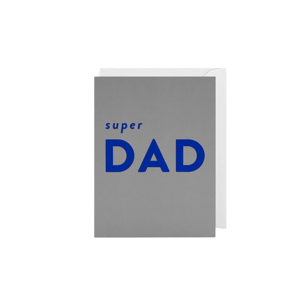 Mini Grußkarte „super Dad“ von Lagom Design