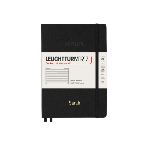 Notizbuch A5 Hardcover Berlin Limited Edition Schwarz