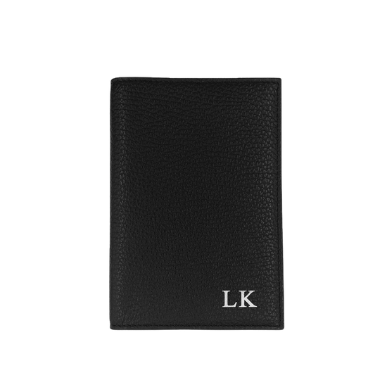 Passport Cover Grained Leather | Black